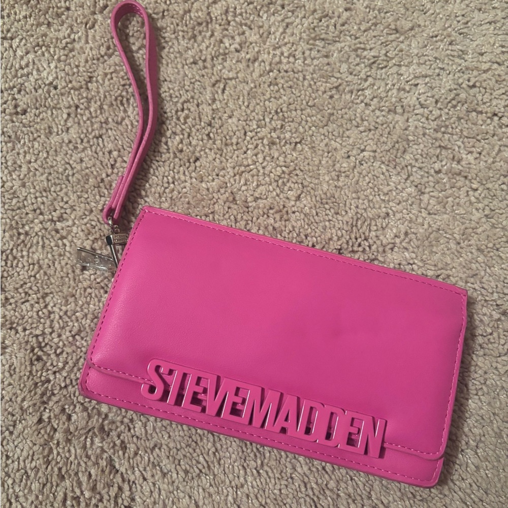 Steve Madden Pink Clutch Wristlet